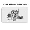 4 X 7 Aluminum License Plate  Thumbnail