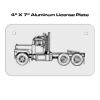 4 X 7 Aluminum License Plate  Thumbnail