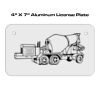 4 X 7 Aluminum License Plate  Thumbnail