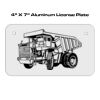 4 X 7 Aluminum License Plate  Thumbnail