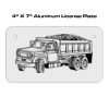 4 X 7 Aluminum License Plate  Thumbnail