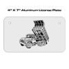 4 X 7 Aluminum License Plate  Thumbnail