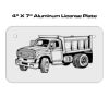 4 X 7 Aluminum License Plate  Thumbnail