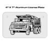 4 X 7 Aluminum License Plate  Thumbnail