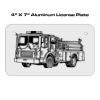 4 X 7 Aluminum License Plate  Thumbnail