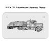 4 X 7 Aluminum License Plate  Thumbnail