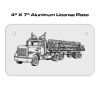 4 X 7 Aluminum License Plate  Thumbnail