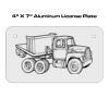 4 X 7 Aluminum License Plate  Thumbnail