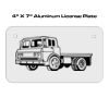 4 X 7 Aluminum License Plate  Thumbnail