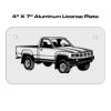 4 X 7 Aluminum License Plate  Thumbnail