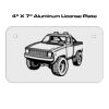 4 X 7 Aluminum License Plate  Thumbnail