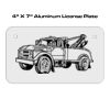 4 X 7 Aluminum License Plate  Thumbnail