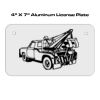 4 X 7 Aluminum License Plate  Thumbnail