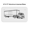 4 X 7 Aluminum License Plate  Thumbnail