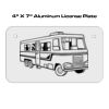 4 X 7 Aluminum License Plate  Thumbnail