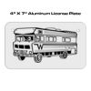 4 X 7 Aluminum License Plate  Thumbnail