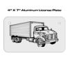 4 X 7 Aluminum License Plate  Thumbnail