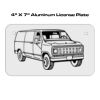4 X 7 Aluminum License Plate  Thumbnail