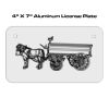 4 X 7 Aluminum License Plate  Thumbnail