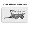 4 X 7 Aluminum License Plate  Thumbnail