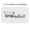 4 X 7 Aluminum License Plate  Thumbnail