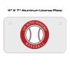 4 X 7 Aluminum License Plate  Thumbnail