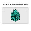 4 X 7 Aluminum License Plate  Thumbnail