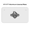 4 X 7 Aluminum License Plate  Thumbnail