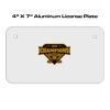 4 X 7 Aluminum License Plate  Thumbnail