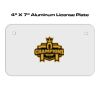 4 X 7 Aluminum License Plate  Thumbnail