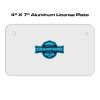 4 X 7 Aluminum License Plate  Thumbnail
