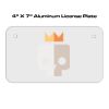4 X 7 Aluminum License Plate  Thumbnail