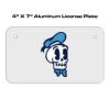 4 X 7 Aluminum License Plate  Thumbnail