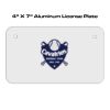 4 X 7 Aluminum License Plate  Thumbnail