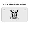 4 X 7 Aluminum License Plate  Thumbnail