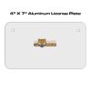 4 X 7 Aluminum License Plate  Thumbnail
