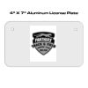 4 X 7 Aluminum License Plate  Thumbnail