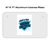 4 X 7 Aluminum License Plate  Thumbnail
