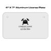 4 X 7 Aluminum License Plate  Thumbnail