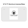 4 X 7 Aluminum License Plate  Thumbnail