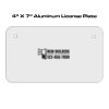 4 X 7 Aluminum License Plate  Thumbnail