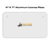 4 X 7 Aluminum License Plate  Thumbnail