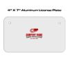 4 X 7 Aluminum License Plate  Thumbnail