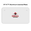 4 X 7 Aluminum License Plate  Thumbnail