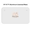 4 X 7 Aluminum License Plate  Thumbnail