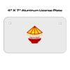 4 X 7 Aluminum License Plate  Thumbnail