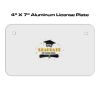 4 X 7 Aluminum License Plate  Thumbnail