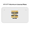 4 X 7 Aluminum License Plate  Thumbnail