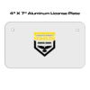 4 X 7 Aluminum License Plate  Thumbnail