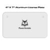 4 X 7 Aluminum License Plate  Thumbnail